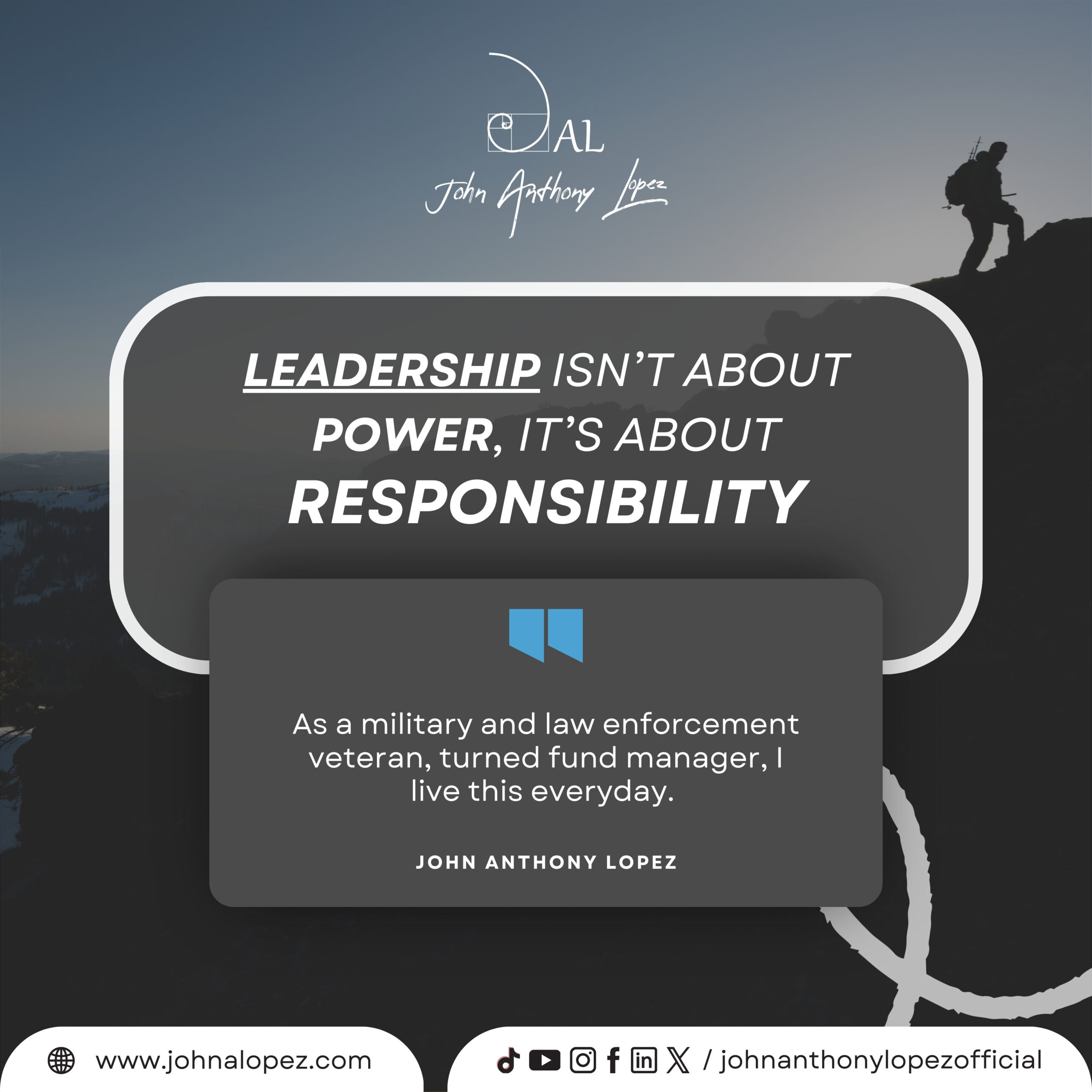 Leadership Beyond Power: A Veteran’s Perspective on Responsibility